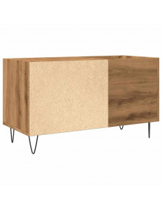 Mobile Porta Dischi Rovere Artigianale 84,5x38x48cm Multistrato