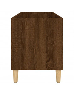 Mobile Porta Dischi Rovere Marrone 74,5x38x48 Legno Multistrato