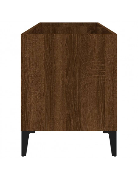 Mobile Porta Dischi Rovere Marrone 74,5x38x48 Legno Multistrato