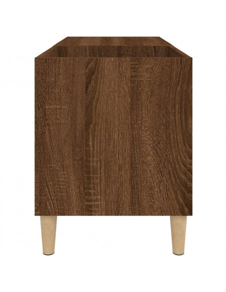 Mobile Porta Dischi Rovere Marrone 84,5x38x48 Legno Multistrato
