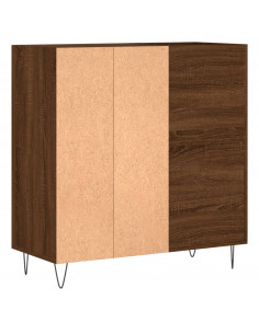 Mobile Porta Dischi Rovere Marrone 84,5x38x89 Legno Multistrato