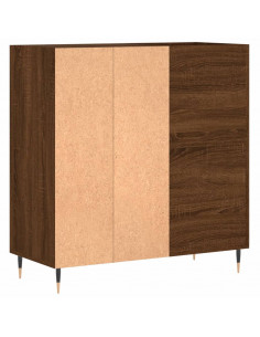 Mobile Porta Dischi Rovere Marrone 84,5x38x89 Legno Multistrato