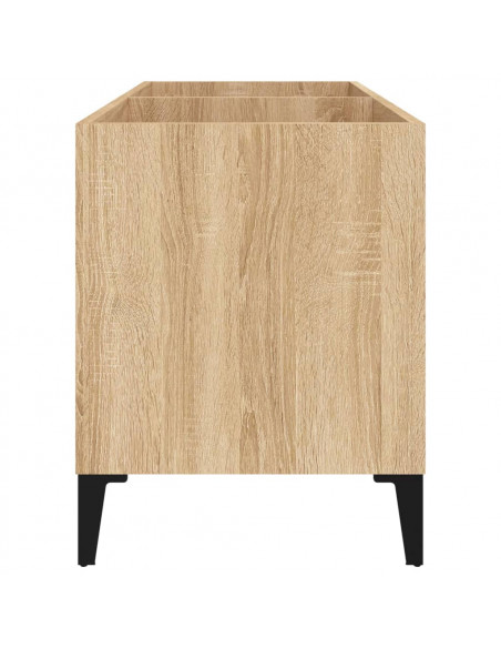 Mobile Porta Dischi Rovere Sonoma 74,5x38x48 Legno Multistrato