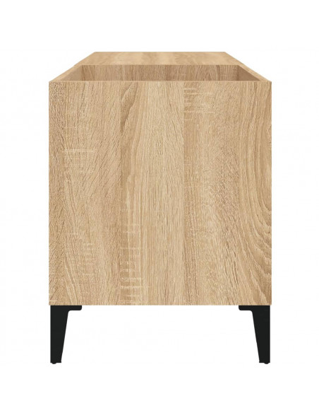 Mobile Porta Dischi Rovere Sonoma 84,5x38x48 Legno Multistrato