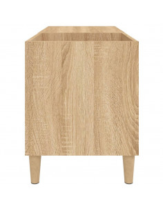 Mobile Porta Dischi Rovere Sonoma 84,5x38x48 Legno Multistrato