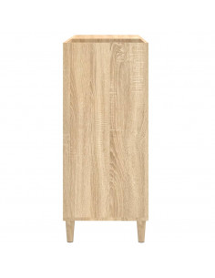 Mobile Porta Dischi Rovere Sonoma 84,5x38x89 Legno Multistrato