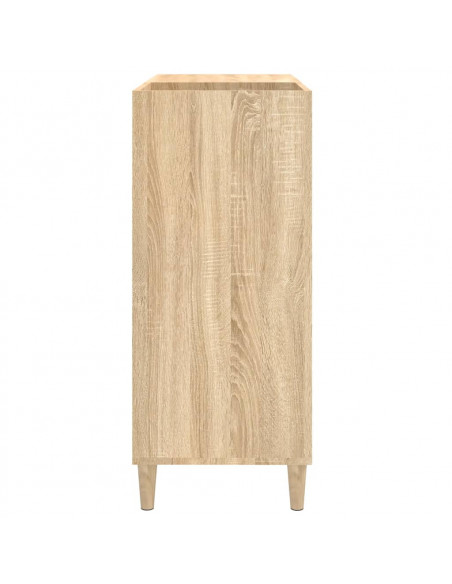 Mobile Porta Dischi Rovere Sonoma 84,5x38x89 Legno Multistrato