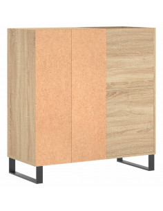 Mobile Porta Dischi Rovere Sonoma 84,5x38x89 Legno Multistrato