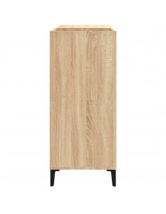 Mobile Porta Dischi Rovere Sonoma 84,5x38x89 Legno Multistrato