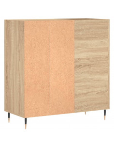 Mobile Porta Dischi Rovere Sonoma 84,5x38x89 Legno Multistrato