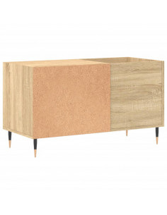 Mobile Porta Dischi Rovere Sonoma 85x38x48 cm Legno Multistrato