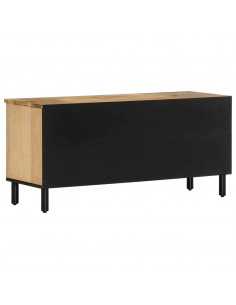 Mobile Porta TV 100x33x46 cm in Legno Massello di Mango