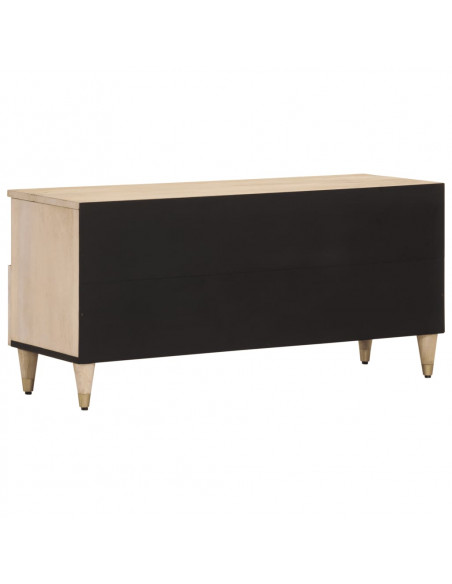Mobile Porta TV 100x33x46 cm in Legno Massello di Mango