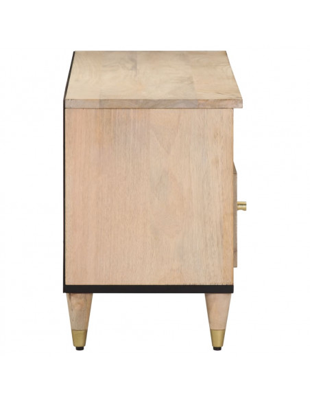 Mobile Porta TV 100x33x46 cm in Legno Massello di Mango
