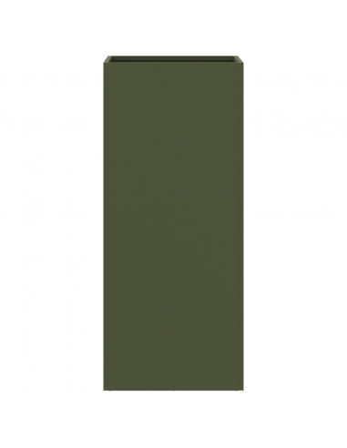 Fioriera Verde Oliva 32x29x75 cm in Acciaio