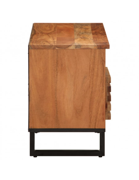 Mobile Porta TV 100x34x46 cm in Legno Massello di Acacia
