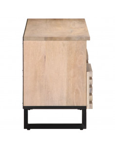 Mobile Porta TV 100x34x46 cm in Legno Massello di Mango