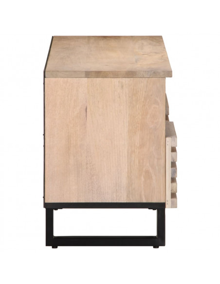 Mobile Porta TV 100x34x46 cm in Legno Massello di Mango
