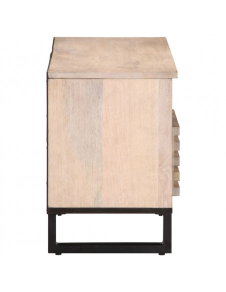 Mobile Porta TV 100x34x46 cm in Legno Massello di Mango