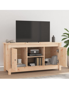 Mobile Porta TV 103x36,5x52 cm in Legno Massello di Pino