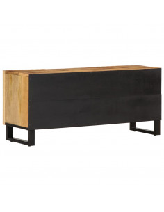 Mobile Porta TV 105x34x46 cm in Massello di Mango Grezzo