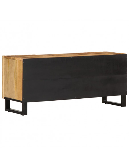 Mobile Porta TV 105x34x46 cm in Massello di Mango Grezzo