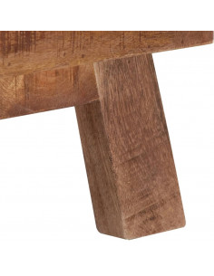 Mobile Porta TV 110x30x40 cm in Legno di Mango Grezzo