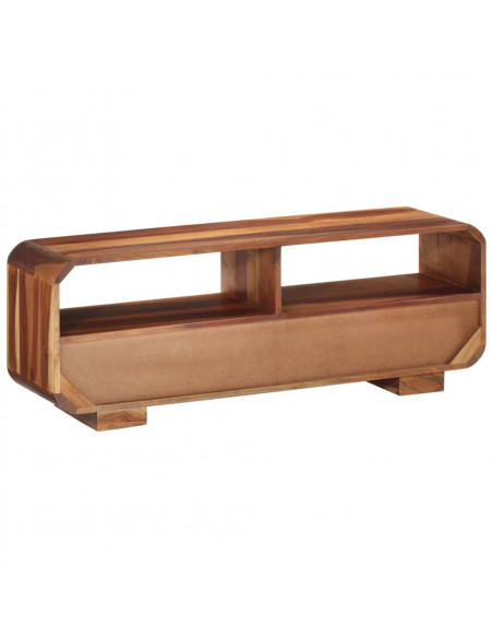 Mobile Porta TV 110x30x40 cm in Legno Massello di Acacia