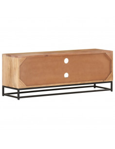 Mobile Porta TV 110x30x40 cm in Legno Massello di Acacia