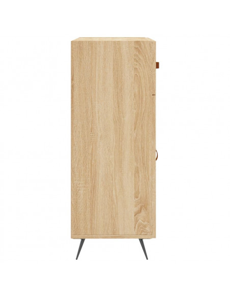Credenza Rovere Sonoma 69,5x34x90 cm in Legno Multistrato