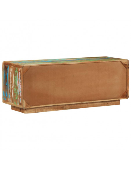 Mobile Porta TV 110x30x40 cm in Legno Massello di Recupero