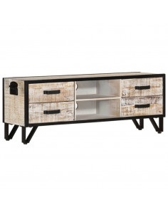 Mobile Porta TV 110x30x41 cm in Legno Massello di Acacia