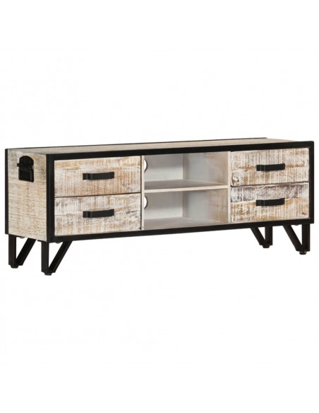 Mobile Porta TV 110x30x41 cm in Legno Massello di Acacia