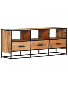 Mobile Porta TV 110x30x45 cm in Legno Massello di Acacia