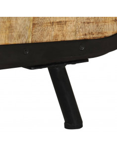 Mobile Porta TV 110x30x45 cm in Legno Massello di Mango Grezzo