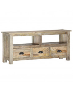 Mobile Porta TV 110x30x50 cm in Legno Massello di Mango
