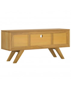 Mobile Porta TV 110x30x50 cm in Legno Massello di Teak