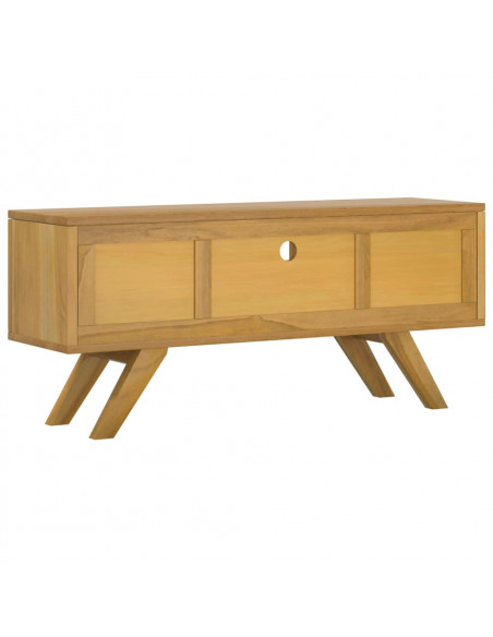 Mobile Porta TV 110x30x50 cm in Legno Massello di Teak