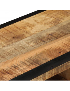 Mobile Porta TV 110x31x46 cm in Legno di Mango Grezzo