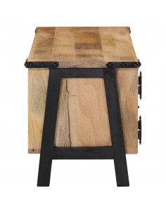 Mobile Porta TV 110x35x40 cm in Legno Massello di Mango