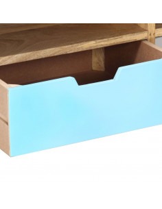 Mobile Porta TV 110x35x48 cm Legno Massello di Mango