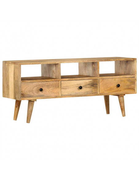 Mobile Porta TV 110x36x50 cm in Legno Massello di Mango