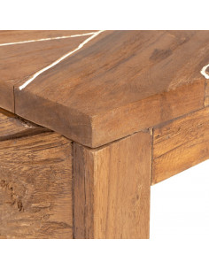 Mobile Porta TV 110x60x38 cm in Legno Massello di Teak