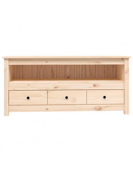 Mobile Porta TV 114x35x52 cm in Legno Massello di Pino