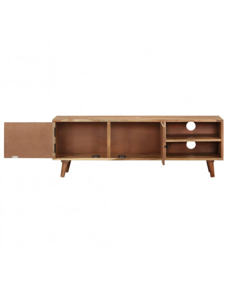 Mobile Porta TV 115x30x39 cm in Legno Massello di Acacia