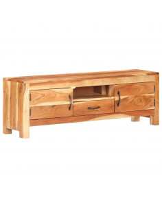 Mobile Porta TV 116x30x40 cm in Legno Massello di Acacia