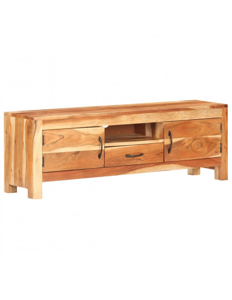 Mobile Porta TV 116x30x40 cm in Legno Massello di Acacia