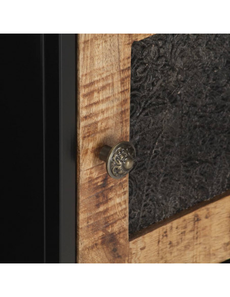 Mobile Porta TV 120x30x40 cm in Legno di Mango Grezzo