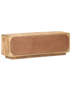 Mobile Porta TV 120x30x40 cm in Legno di Mango Grezzo