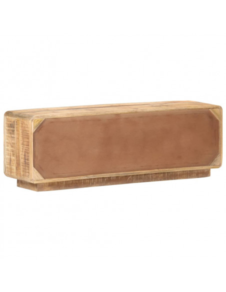 Mobile Porta TV 120x30x40 cm in Legno di Mango Grezzo